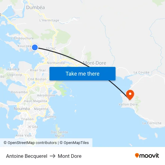 Antoine Becquerel to Mont Dore map