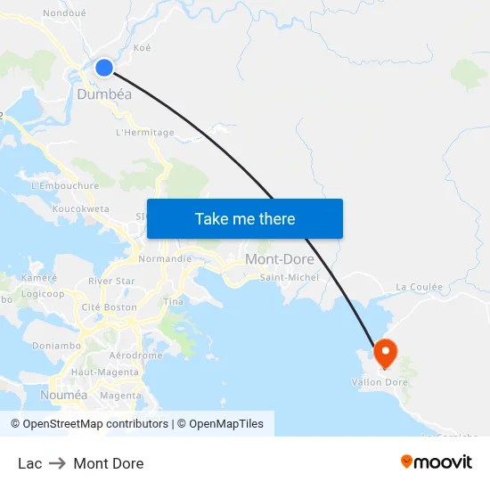Lac to Mont Dore map