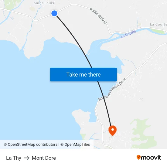 La Thy to Mont Dore map