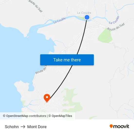 Schohn to Mont Dore map