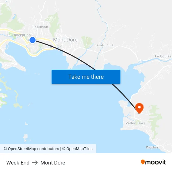 Week  End to Mont Dore map