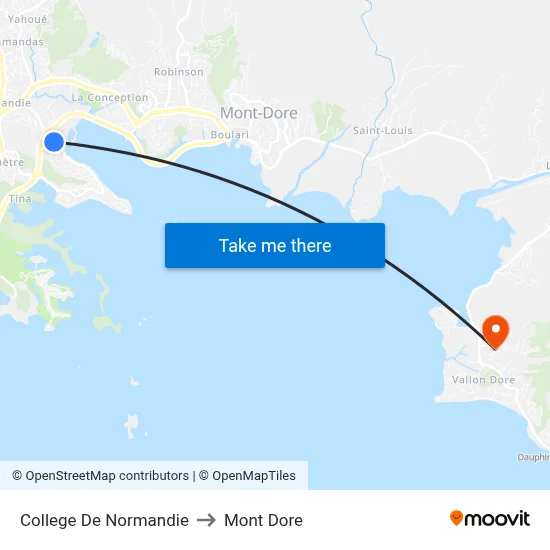 College De Normandie to Mont Dore map