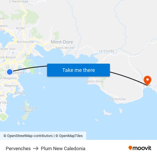 Pervenches to Plum New Caledonia map