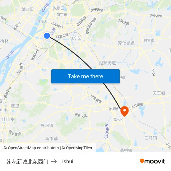 Lotus New City North Court West Gate to Lishui map