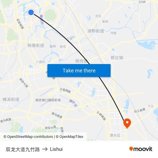 双龙大道九竹路 to Lishui map