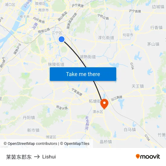 莱茵东郡东 to Lishui map