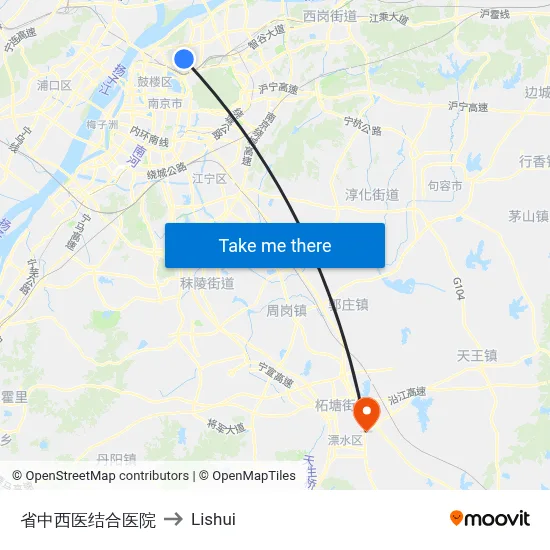 Provincial TCM Integrated Hospital to Lishui map