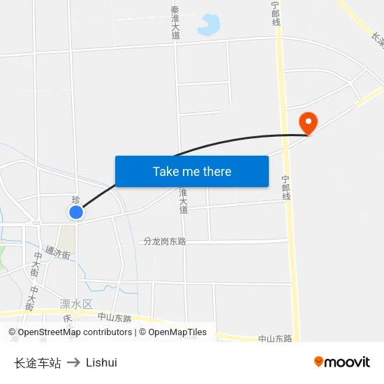 Long-Distance Bus Station to Lishui map