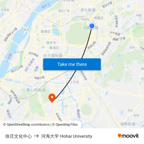 徐庄文化中心 to 河海大学 Hohai University map