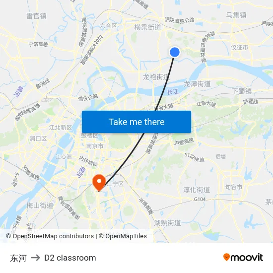 Dong River to D2 classroom map