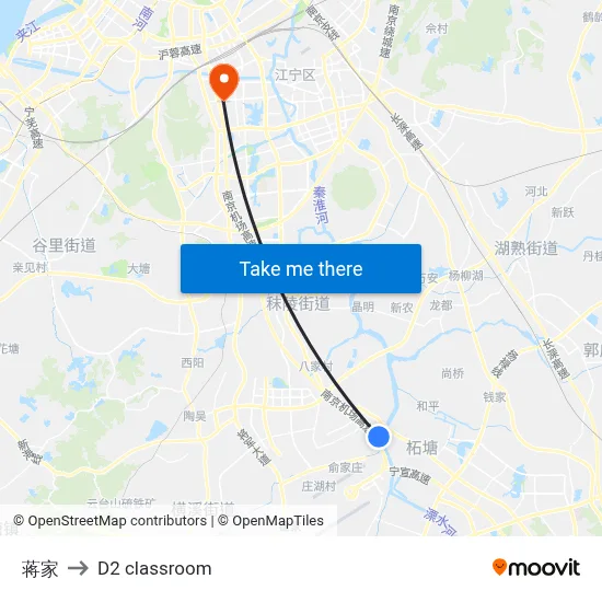 Jiang Family to D2 classroom map