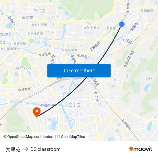 Wenkang Garden to D2 classroom map