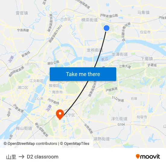 Yamazato to D2 classroom map