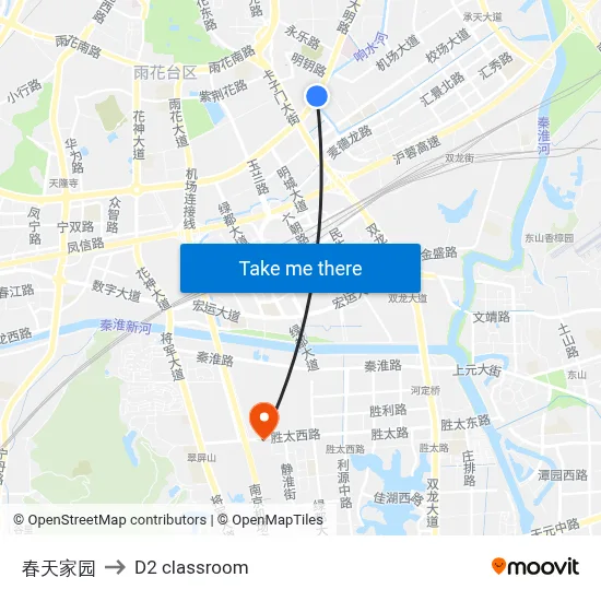 Spring Home to D2 classroom map