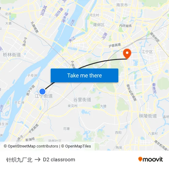 Knitting Factory 9 North to D2 classroom map