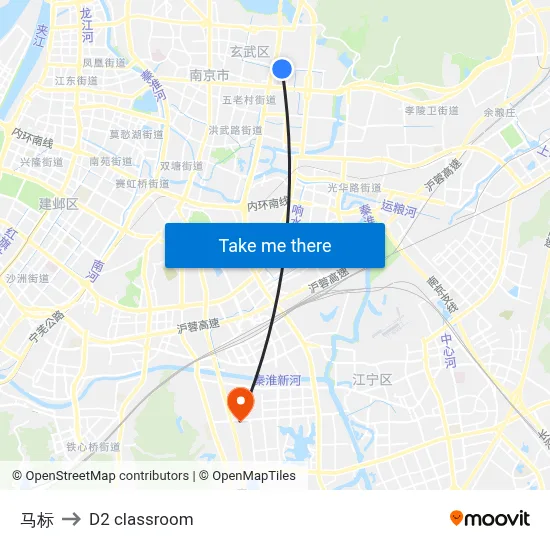 Mabiao to D2 classroom map