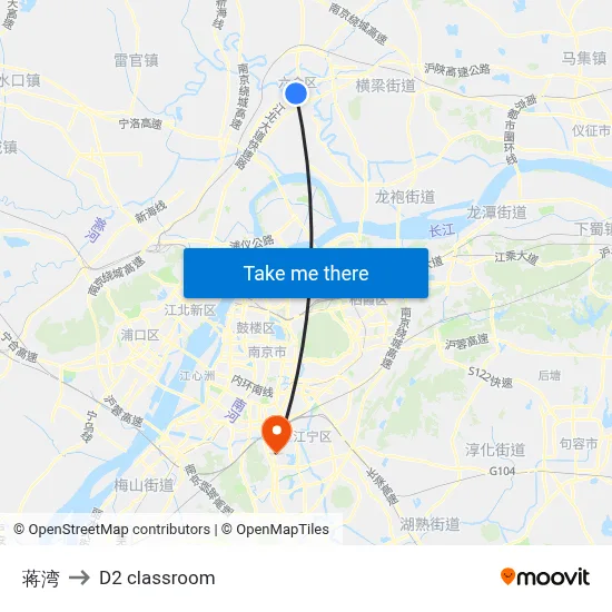 Jiangwan to D2 classroom map