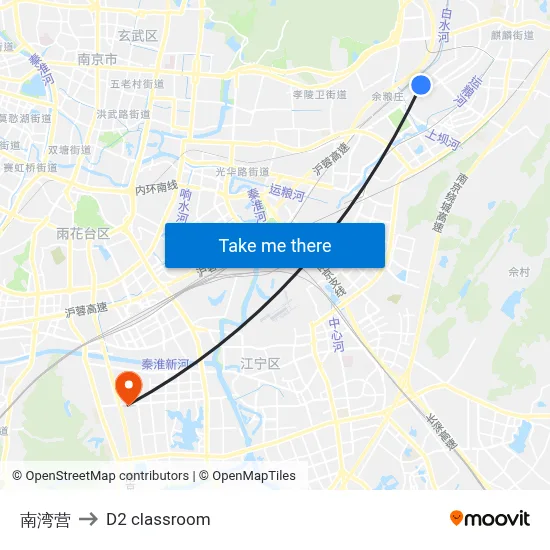 Nanwan Camp to D2 classroom map