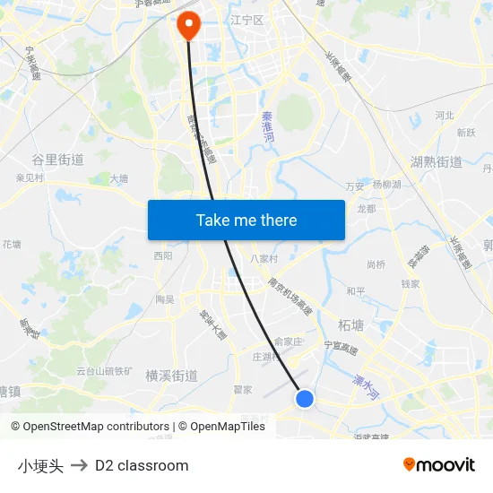 Xiaogengtou to D2 classroom map