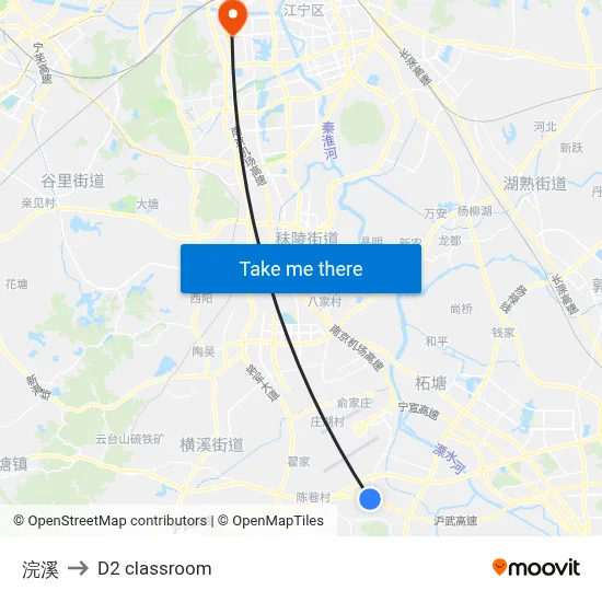 Huanxi to D2 classroom map