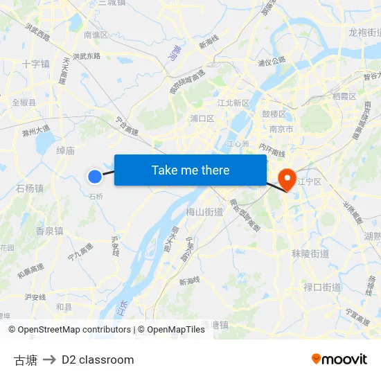 Gutang to D2 classroom map