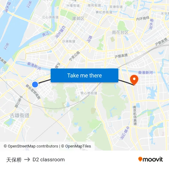 Tianbao Bridge to D2 classroom map