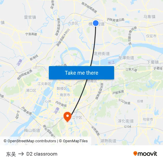 Dongwu to D2 classroom map