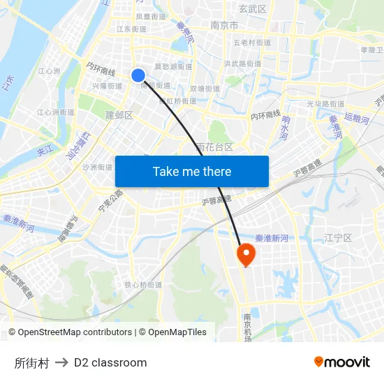 Suojie Village to D2 classroom map