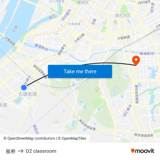 Banqiao to D2 classroom map