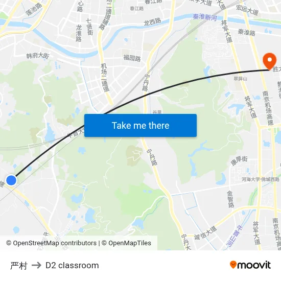 Yan Village to D2 classroom map