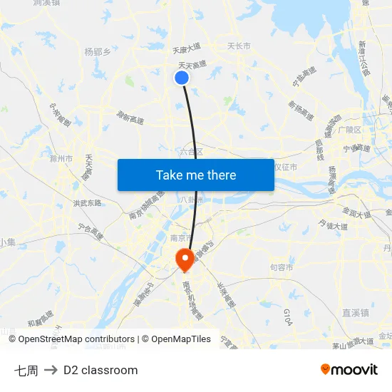 Qizhou to D2 classroom map