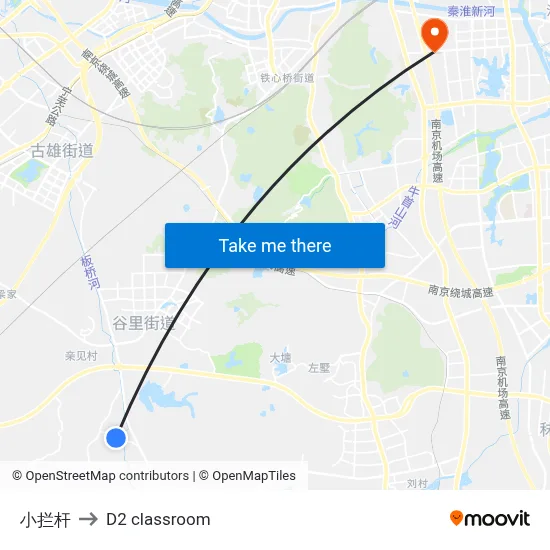 Xiao Langan to D2 classroom map