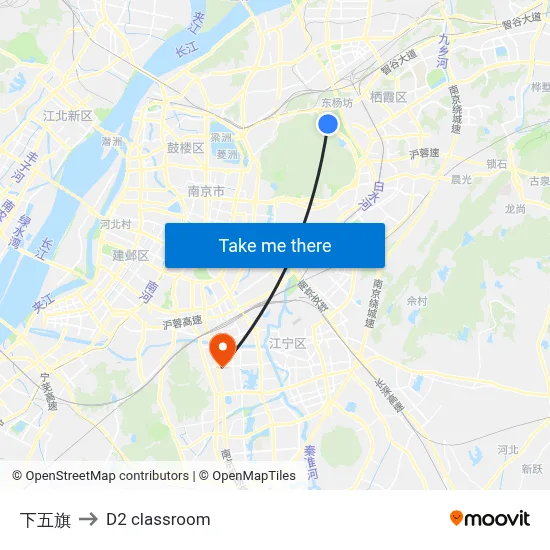 Xiawuqi to D2 classroom map