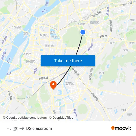 Upper Five Flags to D2 classroom map