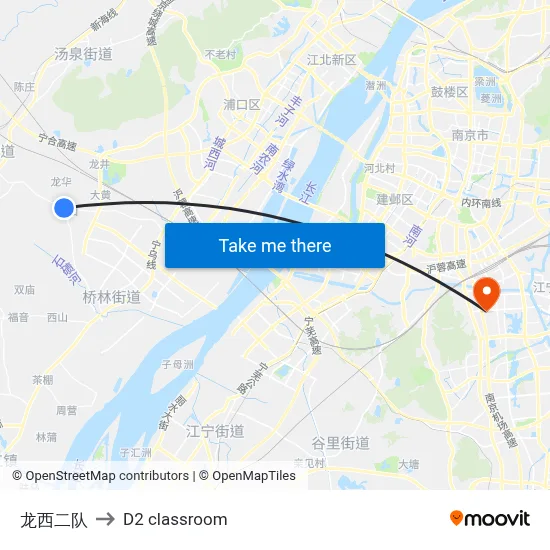 Longxi 2nd Team to D2 classroom map