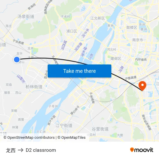 Longxi to D2 classroom map