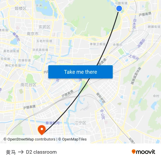 Huangma to D2 classroom map