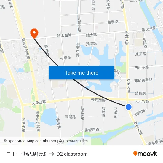 21st Century Modern City to D2 classroom map