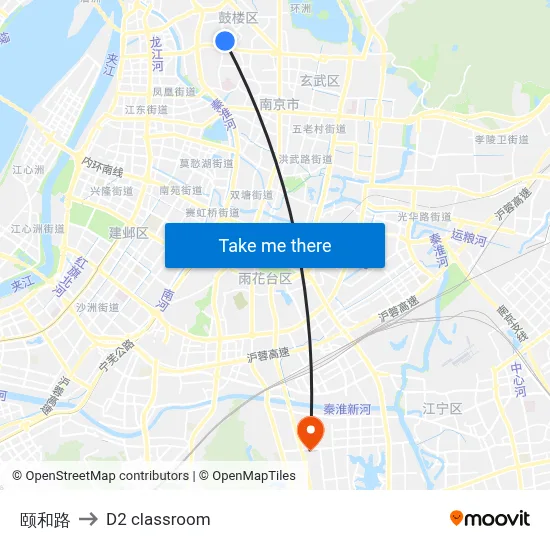 Yihe Road to D2 classroom map