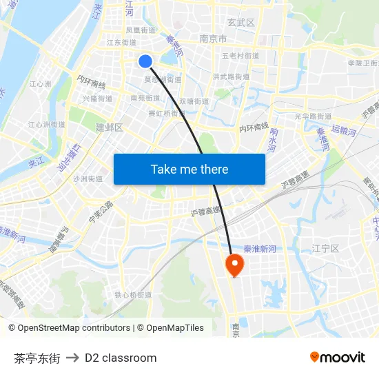 Chating East Street to D2 classroom map