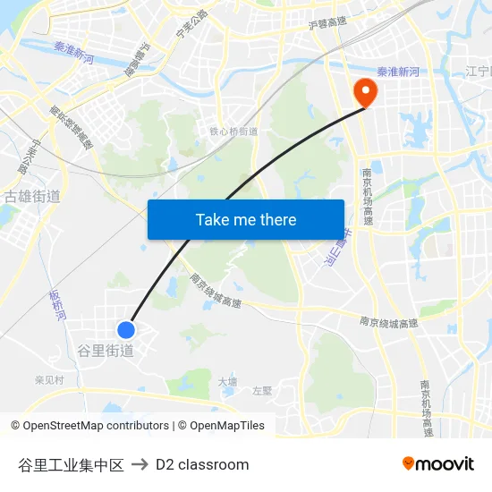 Guli Industrial Zone to D2 classroom map
