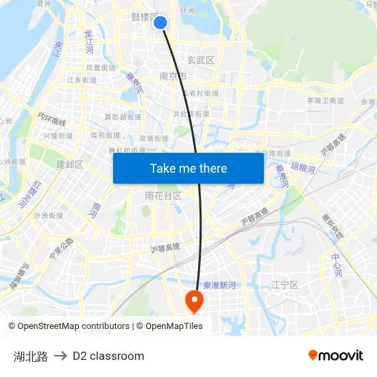 Hubei Road to D2 classroom map