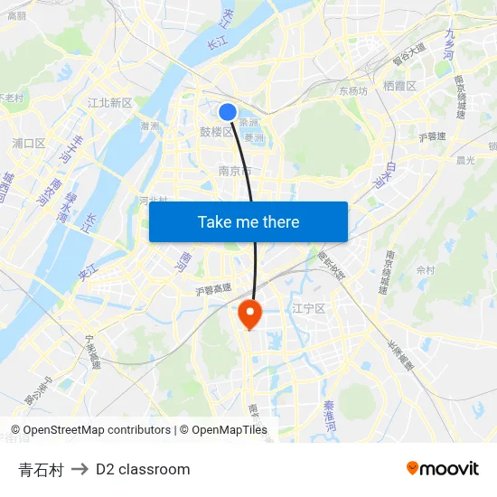 Qingshi Village to D2 classroom map