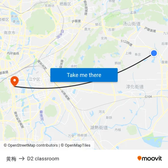 Huangmei to D2 classroom map