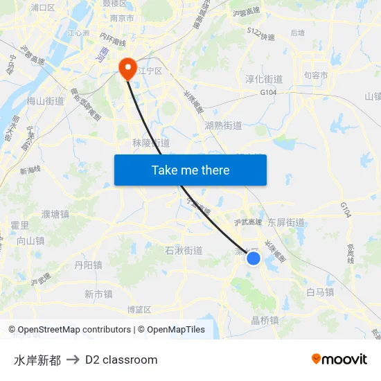 Waterfront New City to D2 classroom map