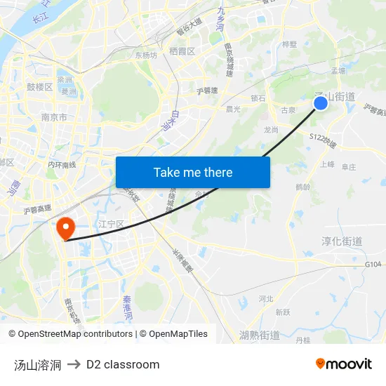 Tangshan Cave to D2 classroom map