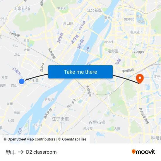 Qinfeng to D2 classroom map