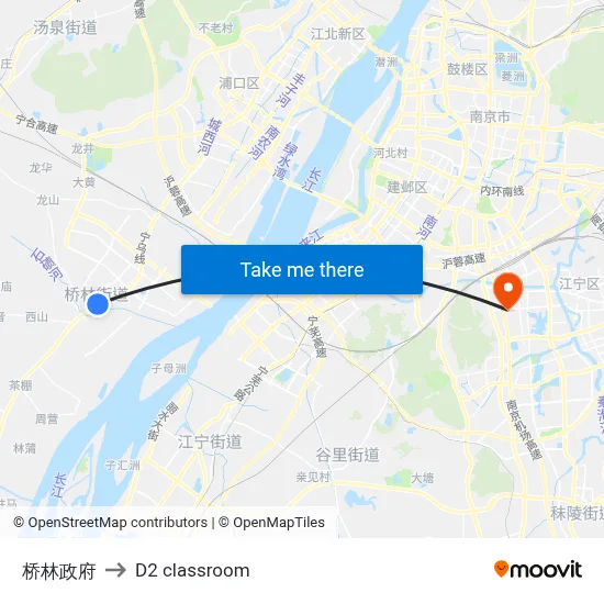 Qiaolin Government to D2 classroom map