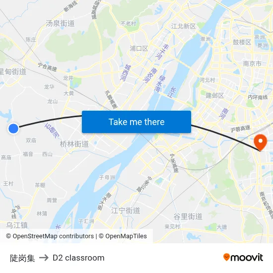 Dougang Market to D2 classroom map