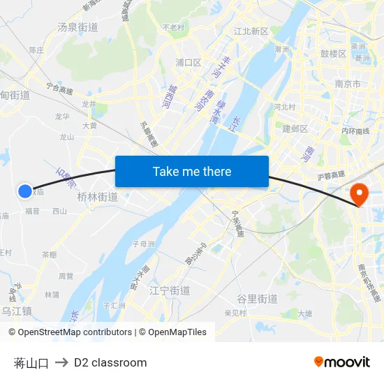 Jiangshan Entrance to D2 classroom map